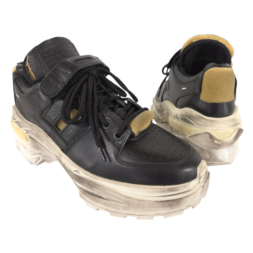 Maison Margiela Retro Fit Sneakers US 10 EU 43 Mens Black White Chunky $950